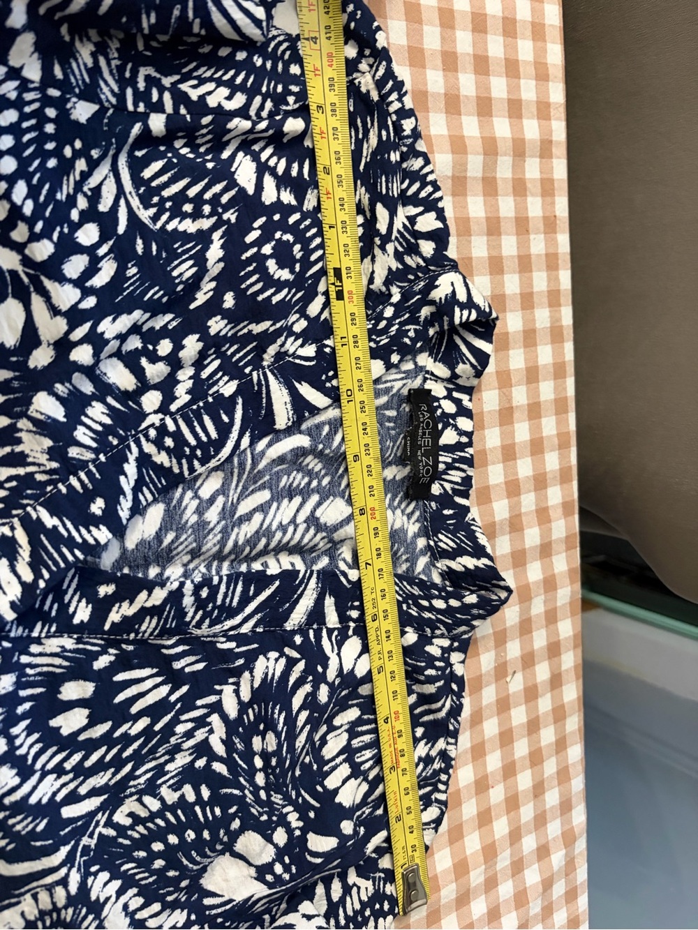 Rachel Zoe Navy and White Floral Wrap-Style Maxi Dress - Picture 9 of 11